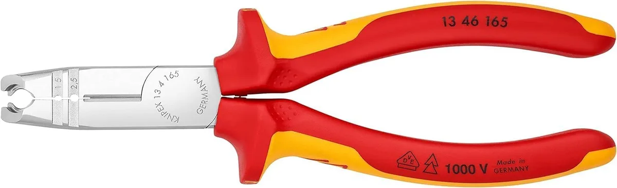 Knipex комбинирана клешта-стриппер во црвено